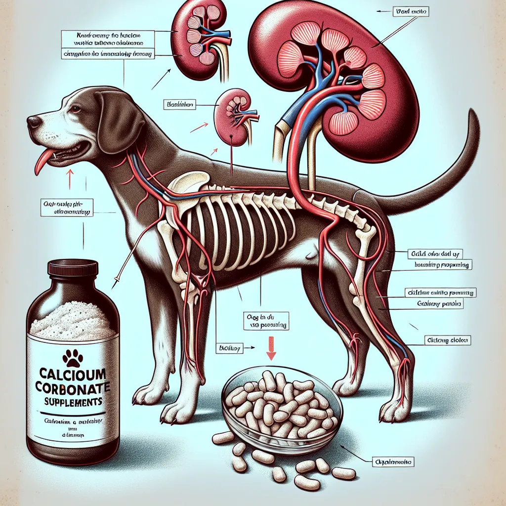 Impact of Calcium Carbonate Supplements on Kidney Function in Dogs